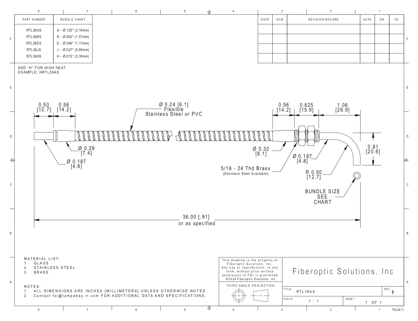 RTL (0.625") Right Angle Threaded
