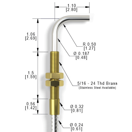 2.8 RT Right Angle Threaded