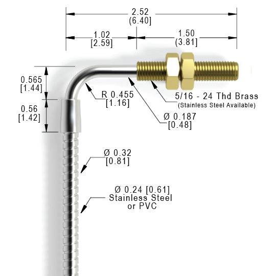 3.3 TR Threaded Right Angle