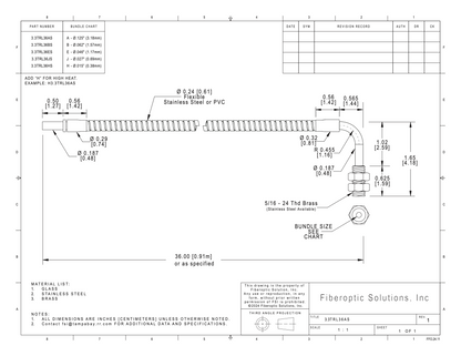 3.3 TRL (3.3cm) Threaded Right Angle