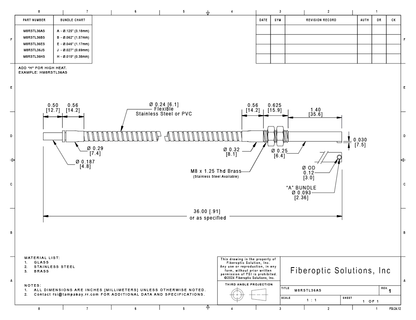 M8 RSTL (1.58mm)  Right Angle Side View