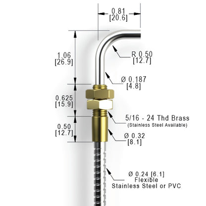 RTL (0.625") Right Angle Threaded
