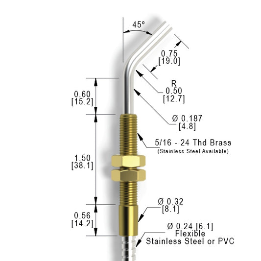 RTX Threaded 45 Degree