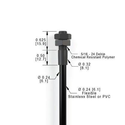 TDGPL Delrin Threaded End Tip
