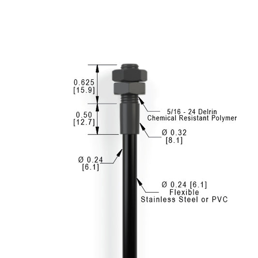TDGPL Delrin Threaded End Tip