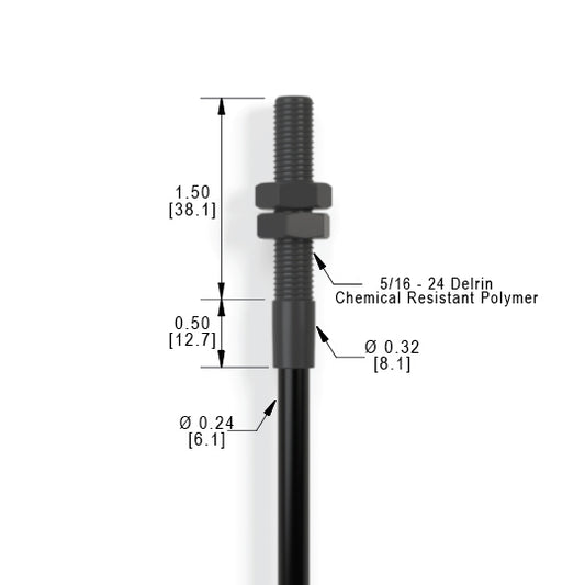 TDGP Delrin Threaded End Tip
