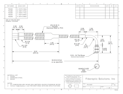 TRL (0.625") Threaded Right Angle
