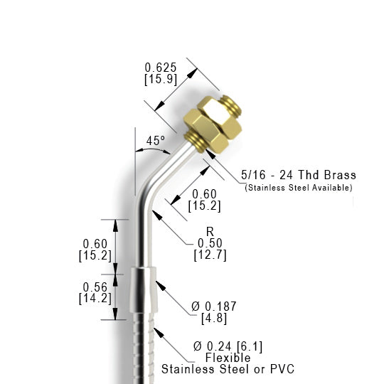 TRLX (1.58mm) Threaded 45 Degree